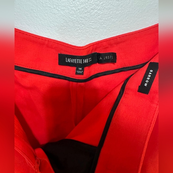 Lafayette 148 Women pink orange pant - Picture 4 of 4